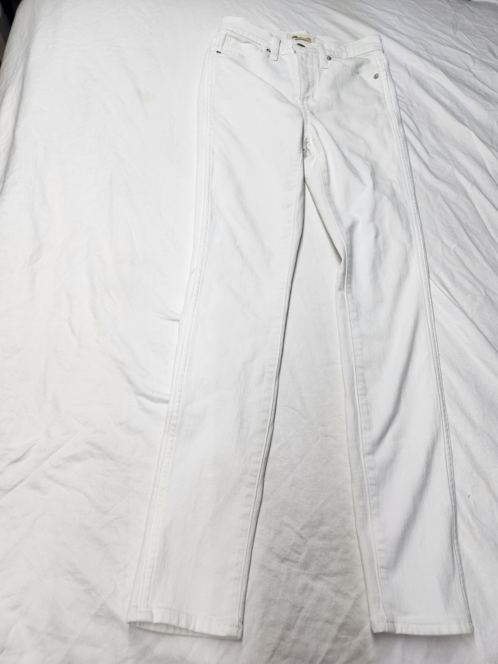 Madewell White Skinny Jeans